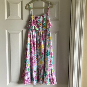 Girls floral cotton dress,Sferra, SZ  11-12, EUC